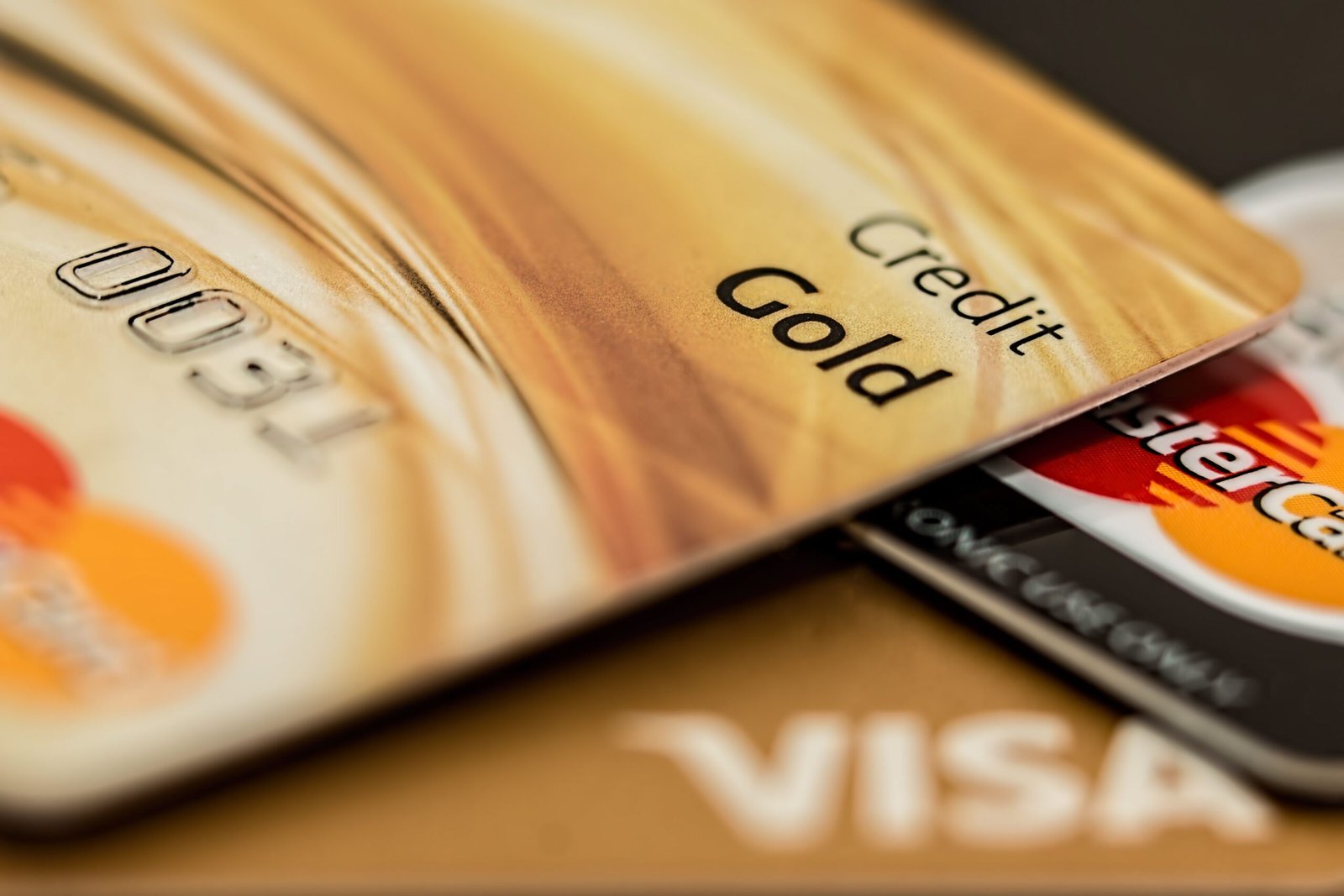 Two credit cards are shown together