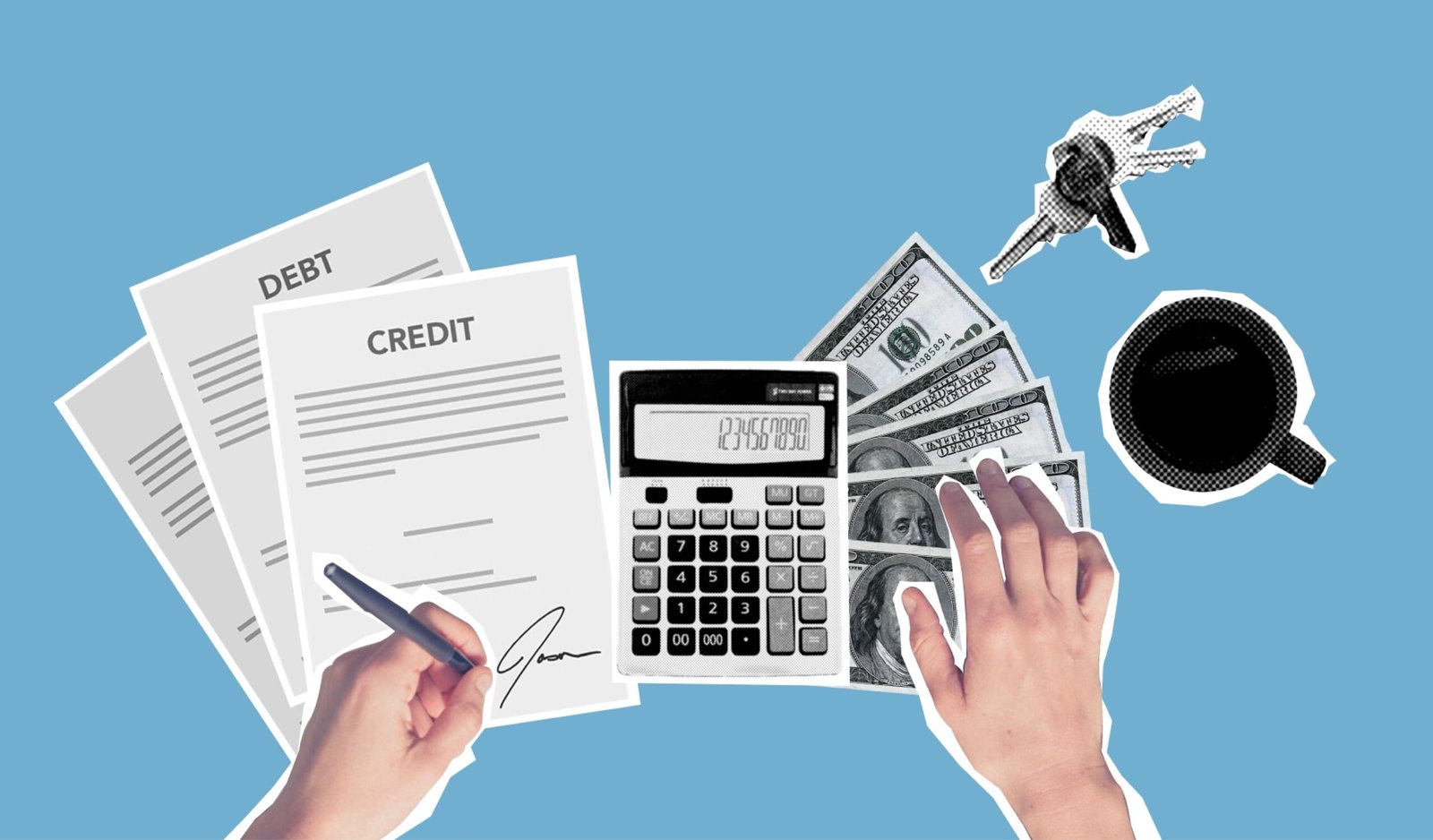 An underwriter reviewing case before rejecting the business loan